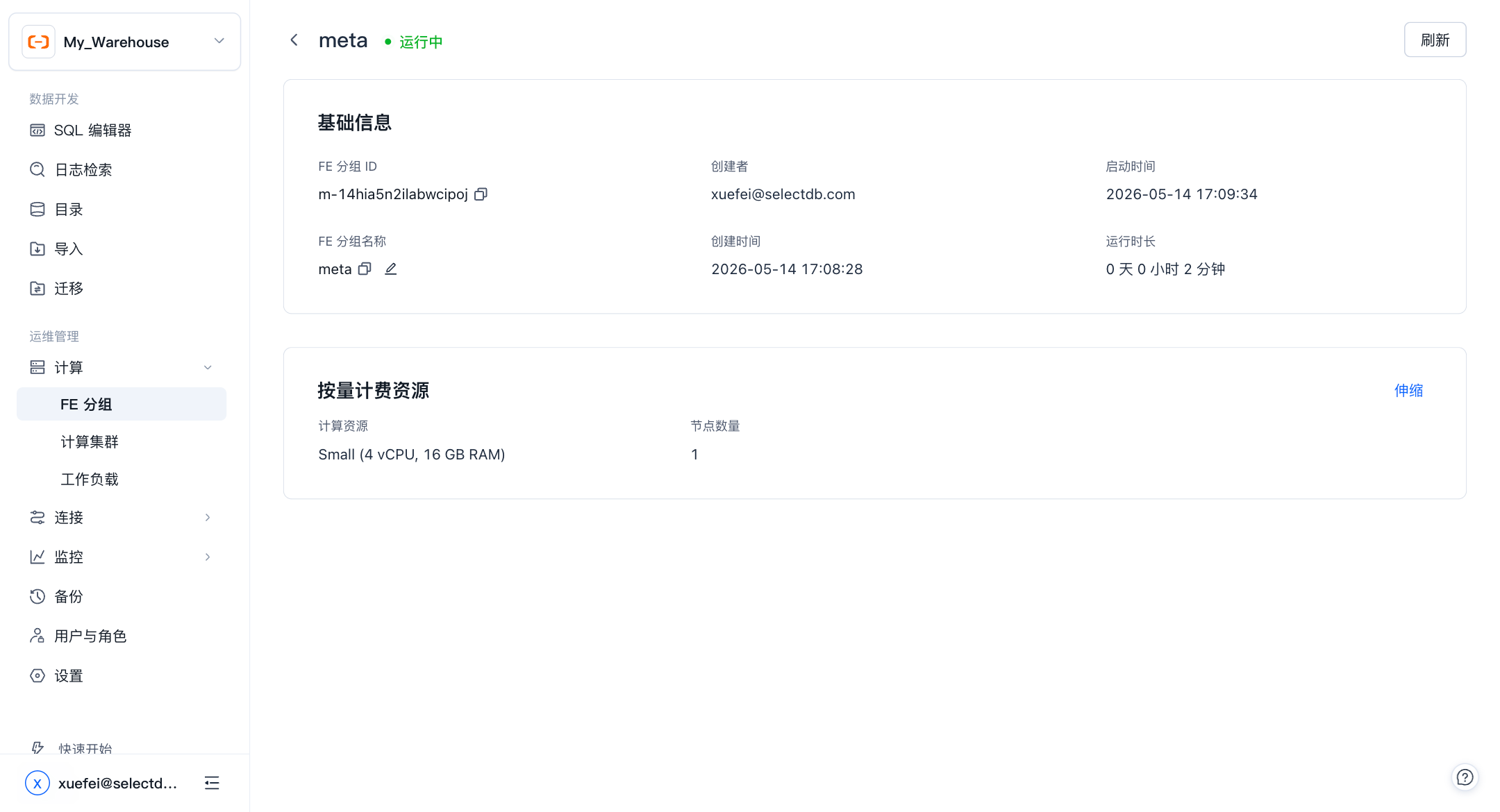 FE 分组详情页